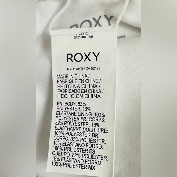 Roxy Girls Life Enjoyers Long Sleeve Full Zip UPF50 Rashguard Bikini Set… - Picture 13 of 13